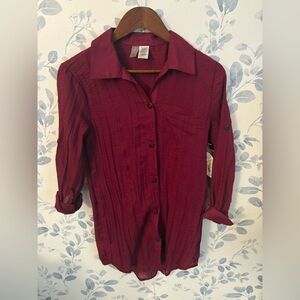 Mynah Women’s Cover Up Rose Wine XS. New w tag
